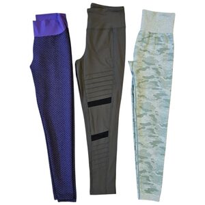 Women’s Leggings Bundle – 3 Pairs Size Medium